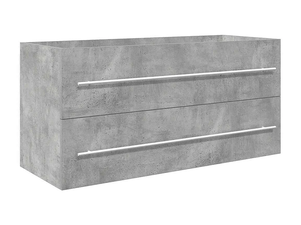 2-delige badkamermeubelset betongrijs