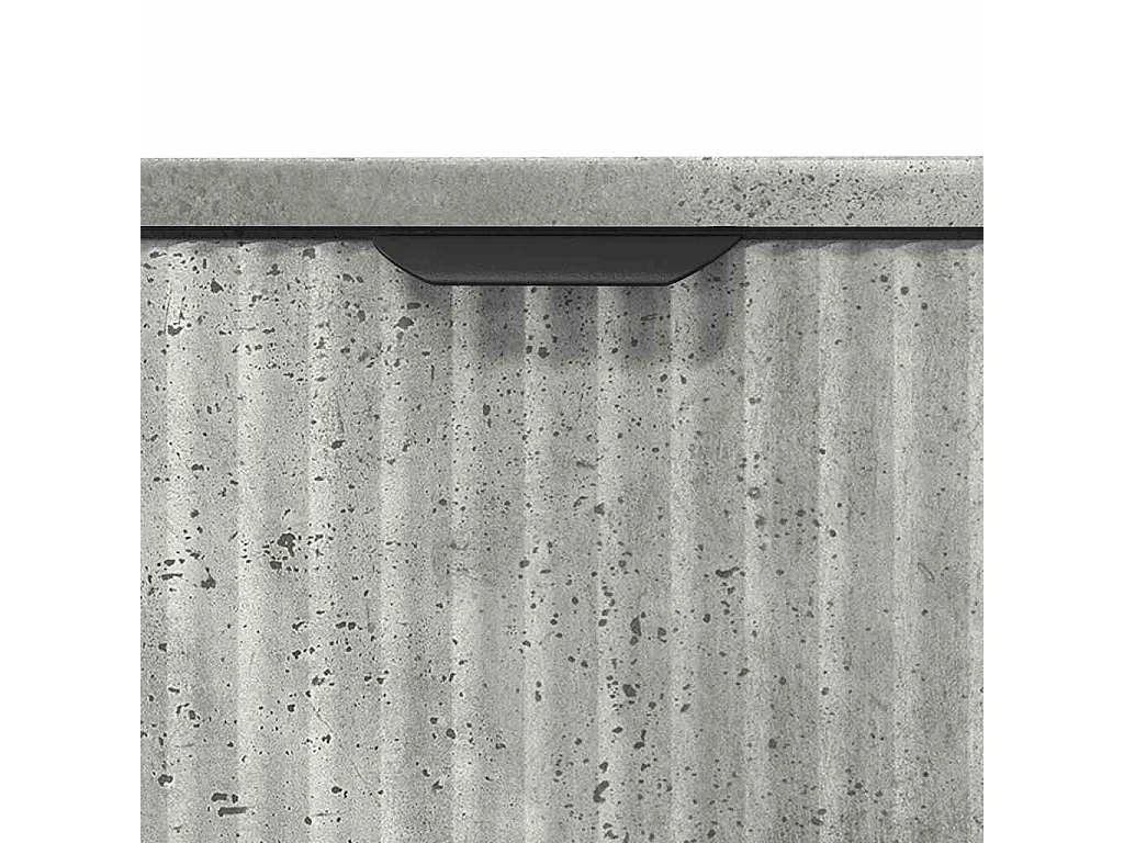 Set di mobili da bagno a quadri 3 pezzi grigio cemento