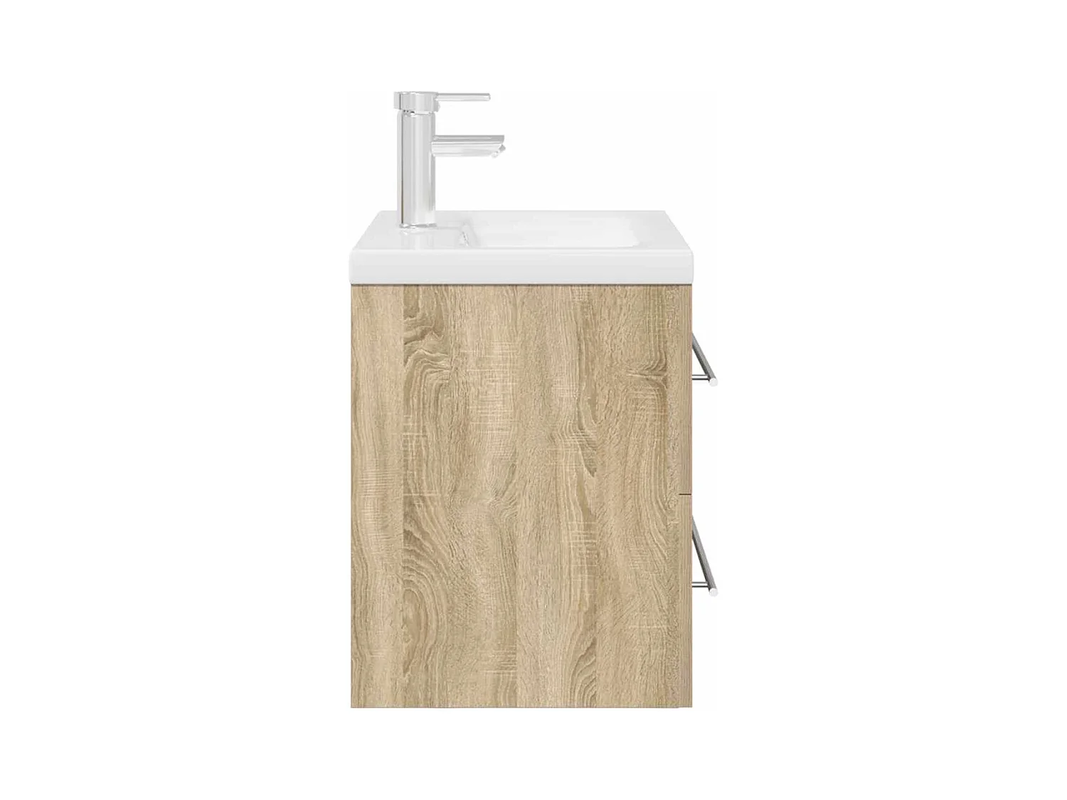 Ensemble de meubles de salle de bain 2 pcs chêne sonoma