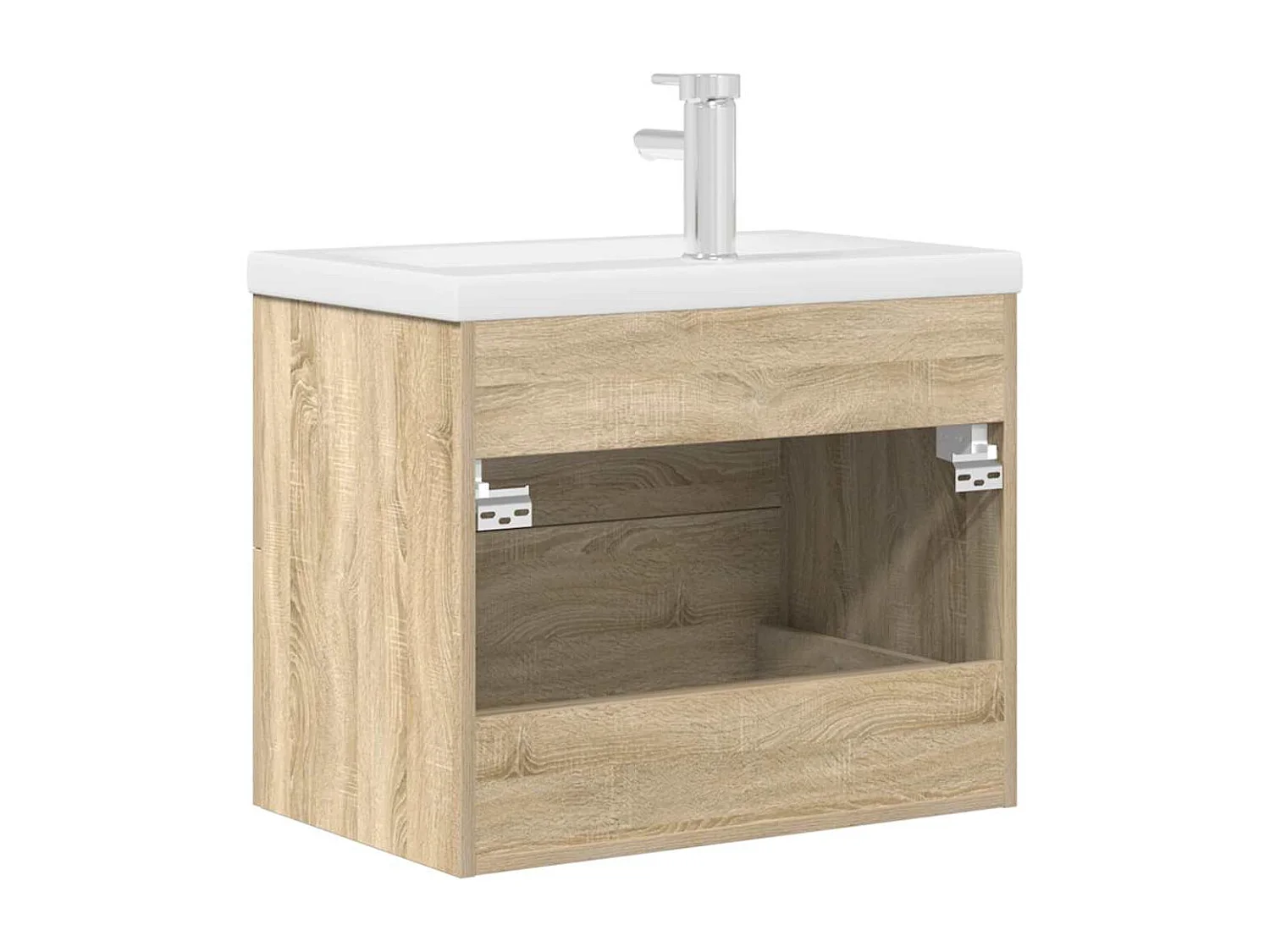 Ensemble de meubles de salle de bain 2 pcs chêne sonoma