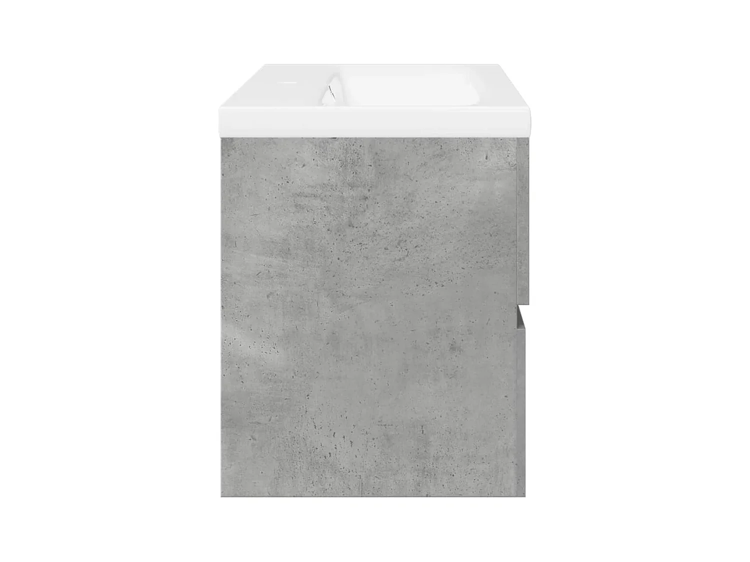 2-teiliges Badmöbel-Set Betongrau