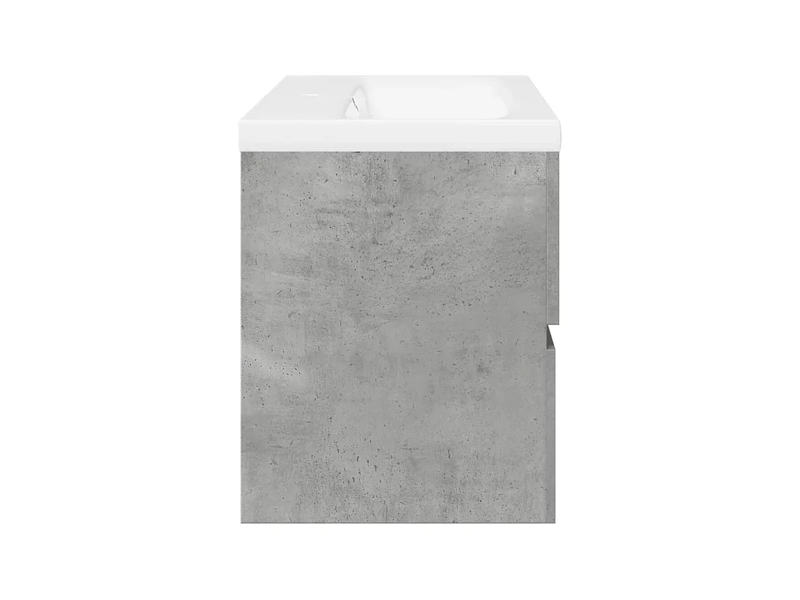 2-teiliges Badmöbel-Set Betongrau