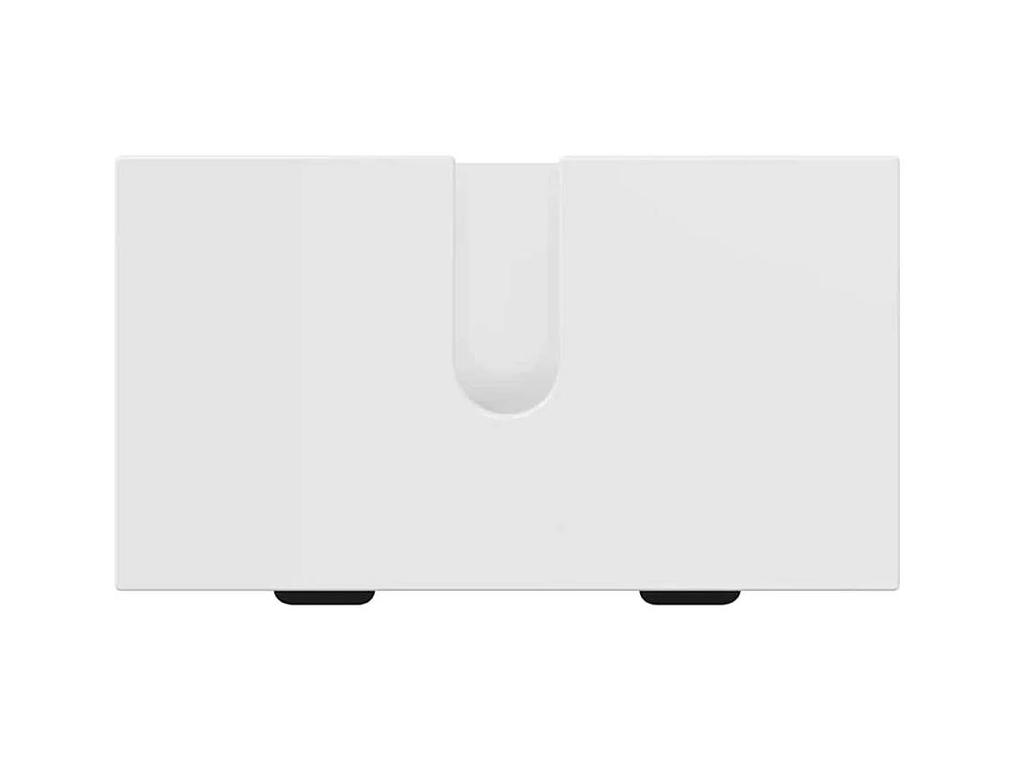 Conjunto de muebles de baño de 2 piezas, blanco brillante