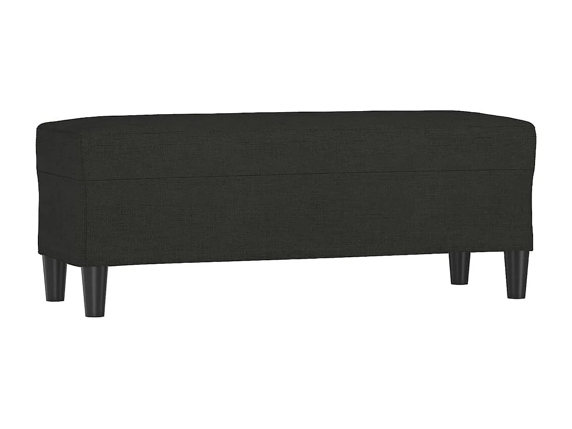 Panca nera 100x35x41 cm Tessuto