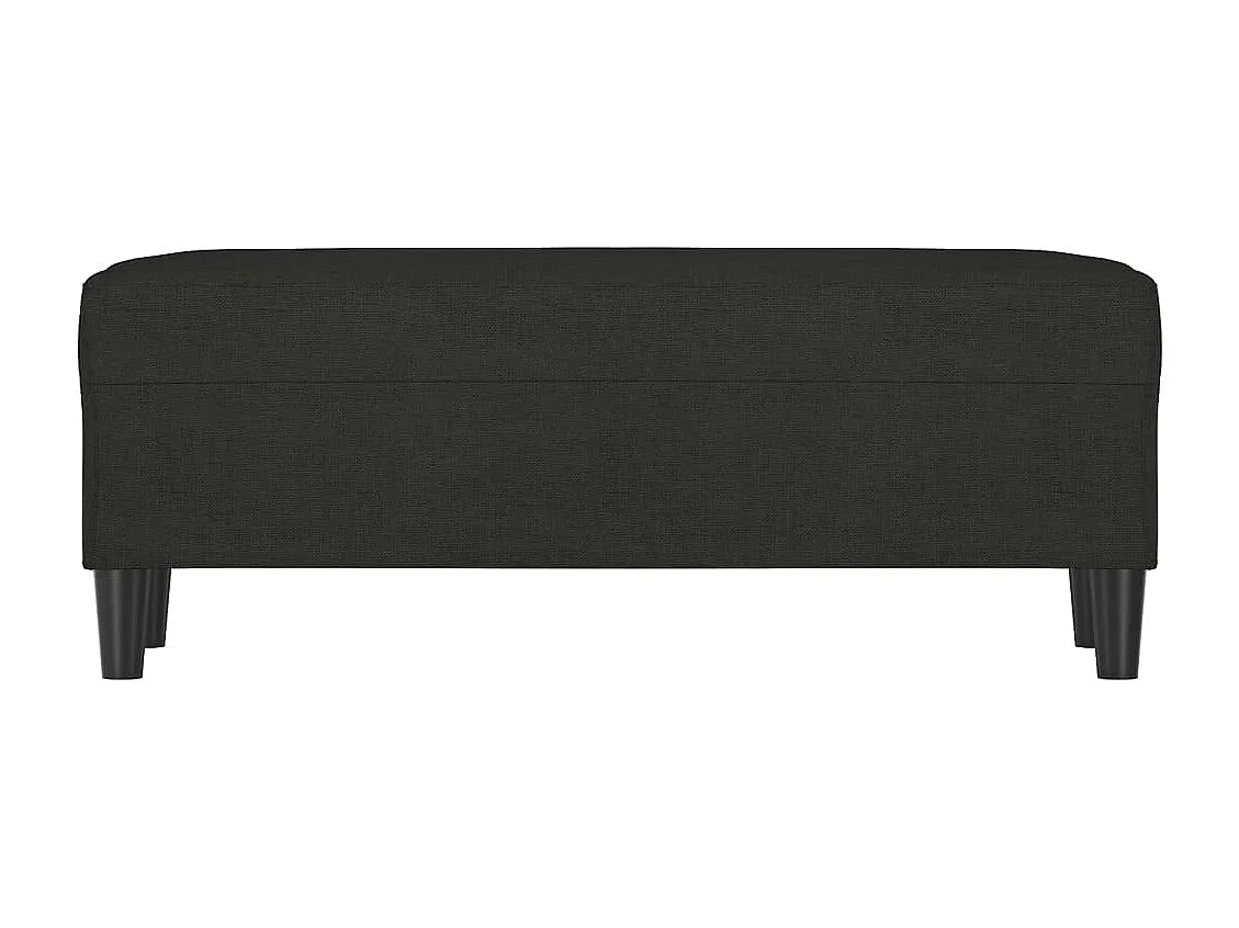 Panca nera 100x35x41 cm Tessuto