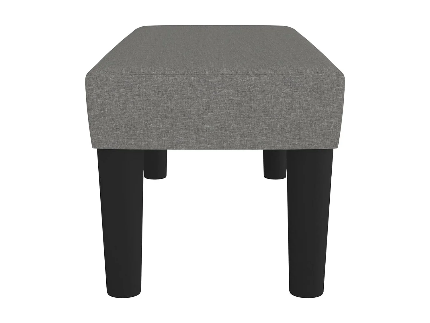 Banco Gris Oscuro 70x30x30 cm Tela