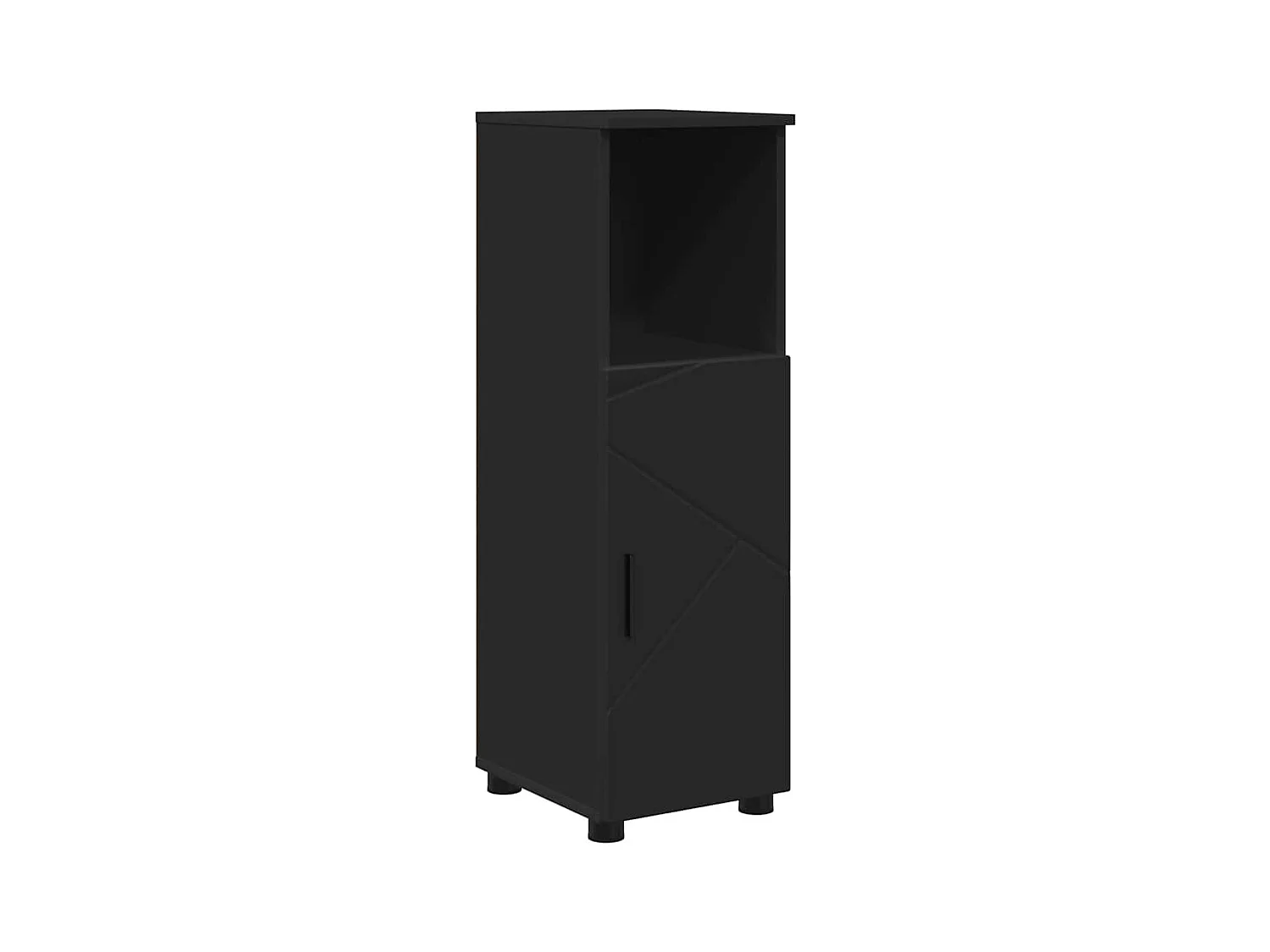 Ensemble de mobilier de salle de bain avec tiroir 5 pcs Noir