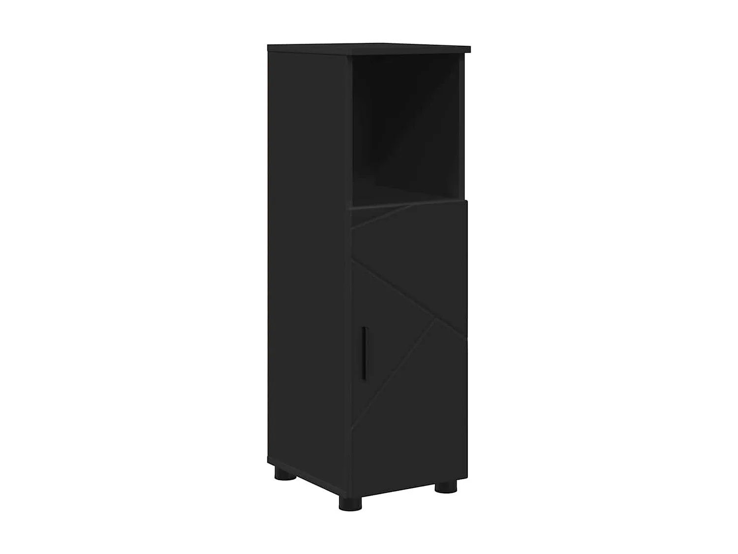 Ensemble de mobilier de salle de bain avec tiroir 5 pcs Noir