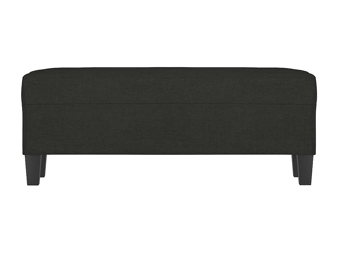 Panca nera 100x35x41 cm Tessuto