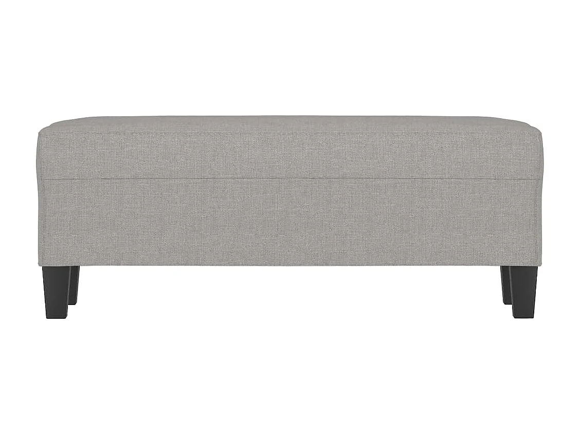 Banc Gris clair 100x35x41 cm Tissu