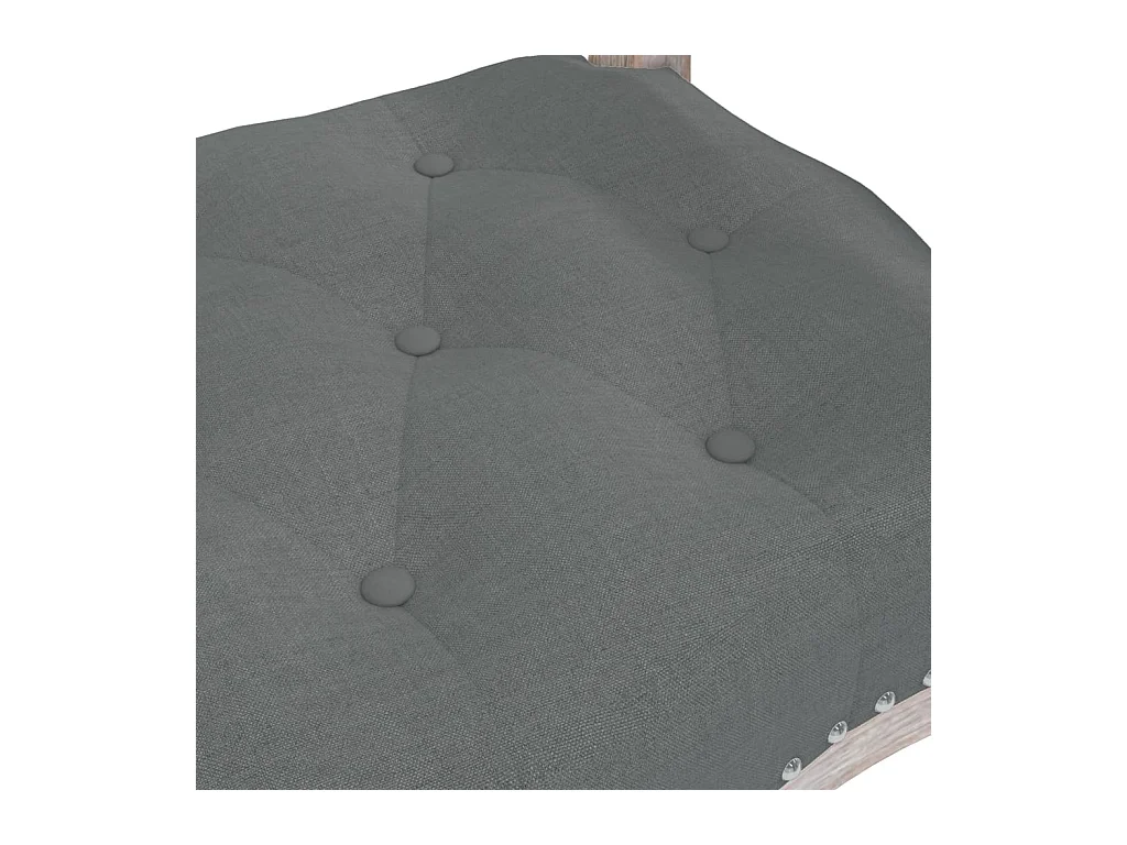 Donkergrijze bank 110x45x60 cm stof