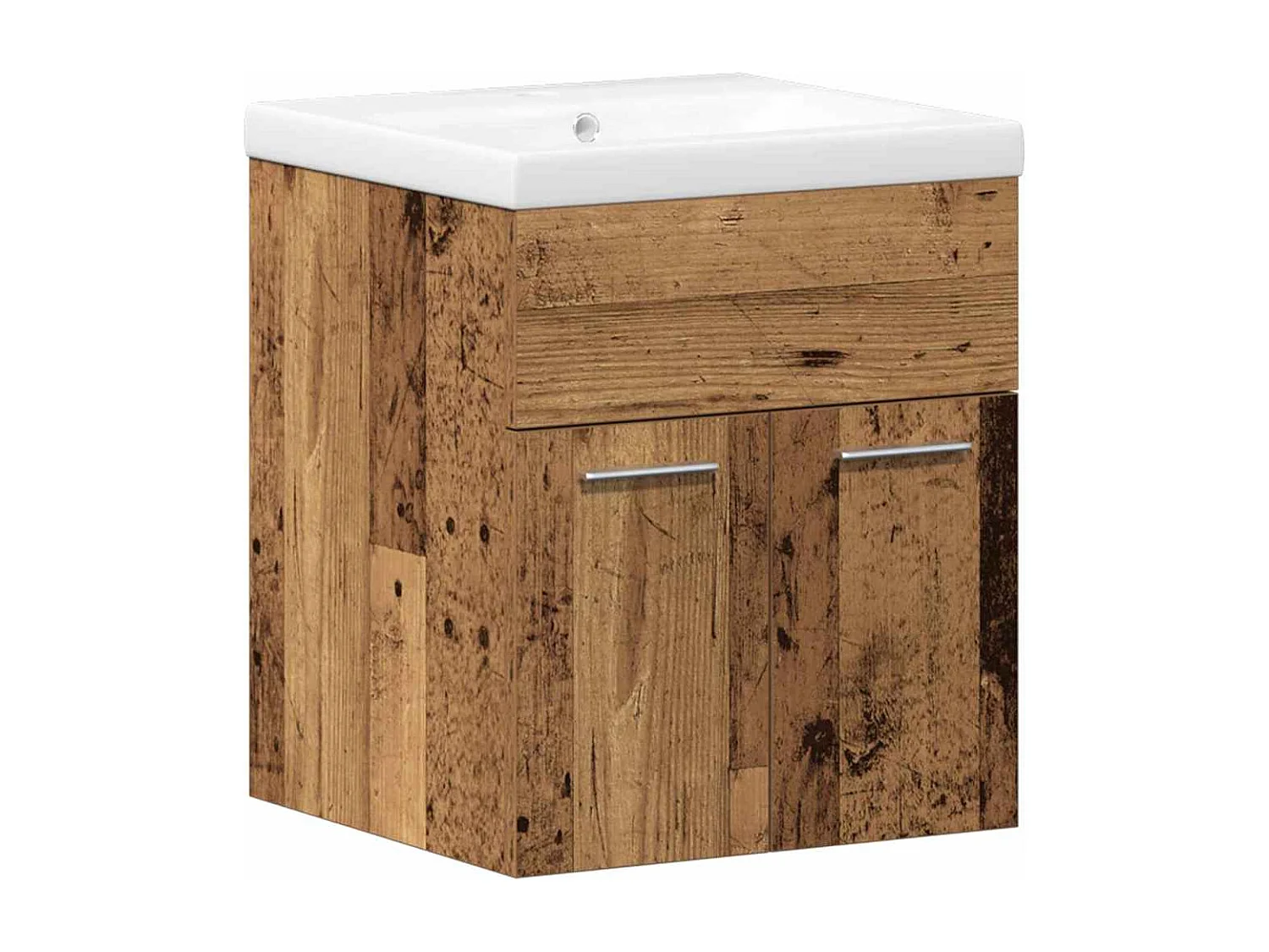 Ensemble de mobilier de salle de bain 3 pcs Bois Ancien