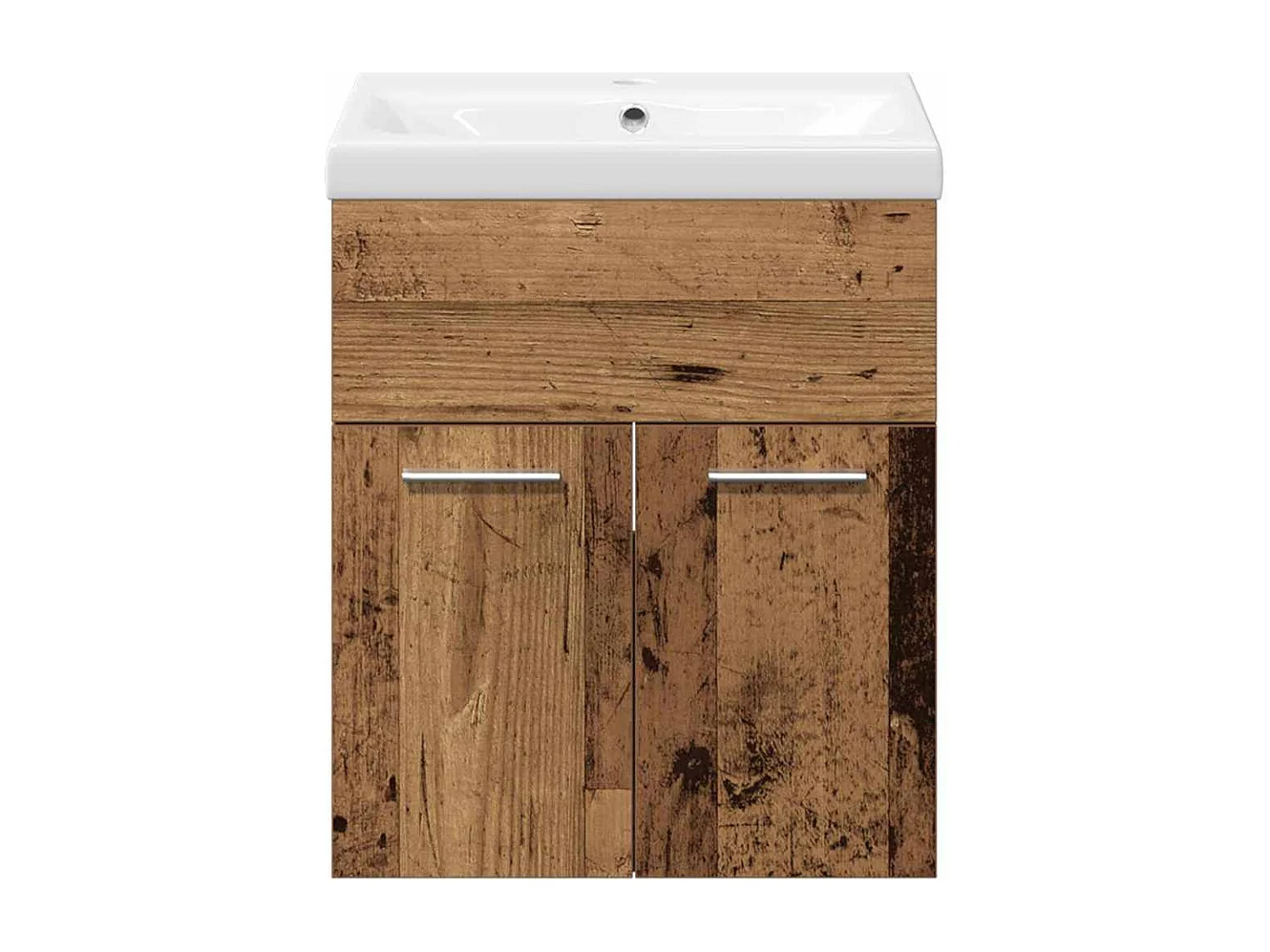 Ensemble de mobilier de salle de bain 3 pcs Bois Ancien