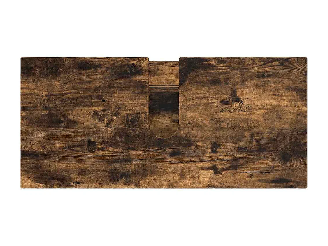 4-delige badkamermeubelset Gerookt Eiken