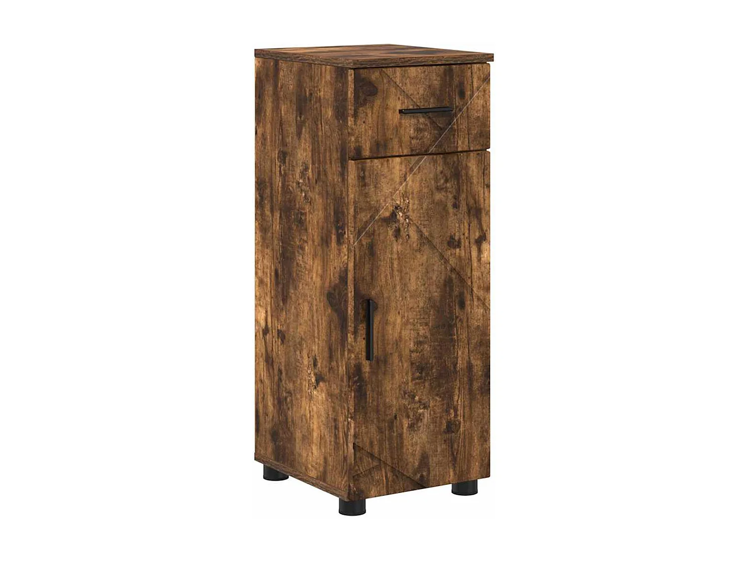 Ensemble de mobilier de salle de bain 4 pcs Chêne fumé