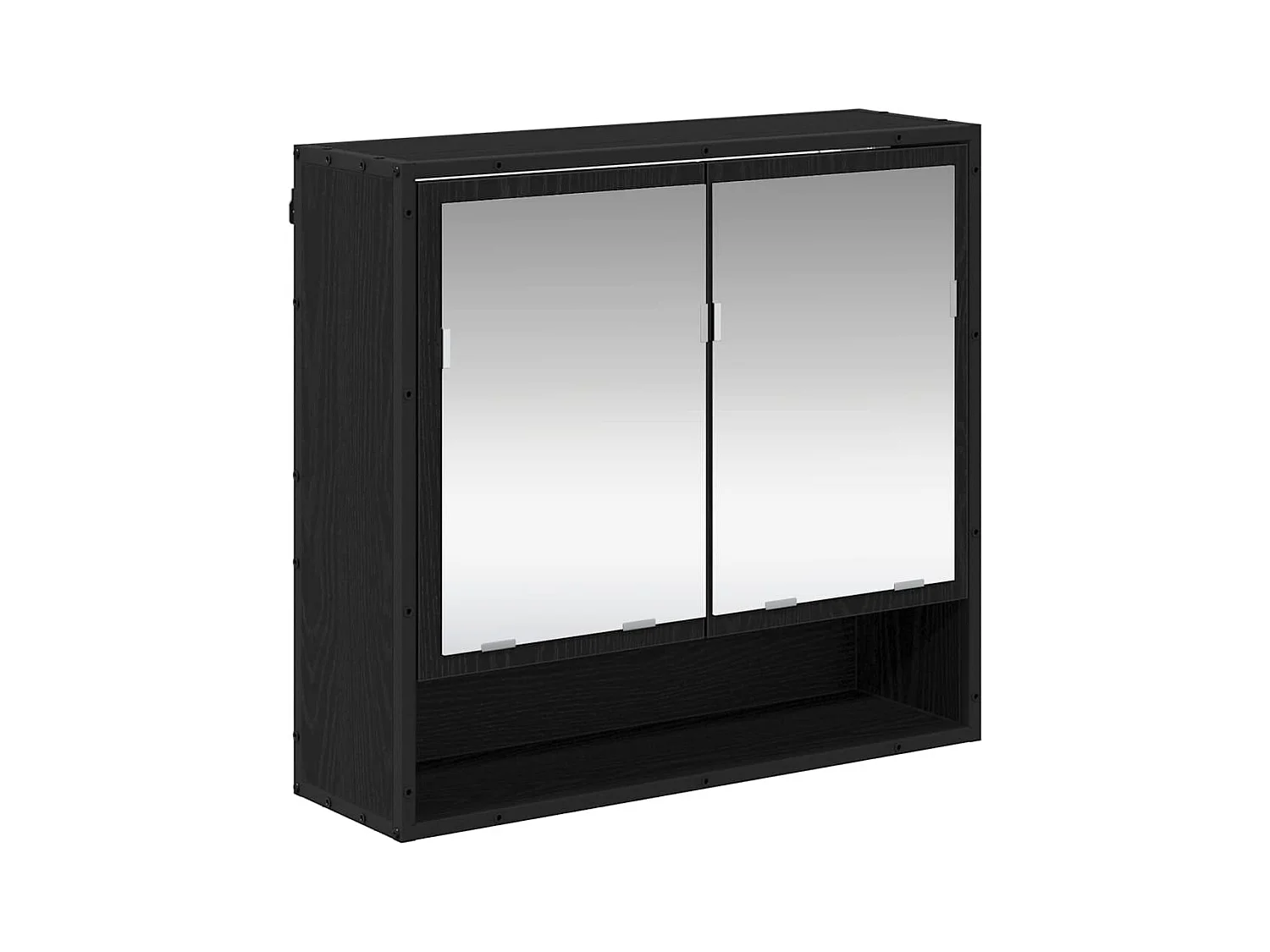 Conjunto de muebles de baño de 2 piezas Roble negro