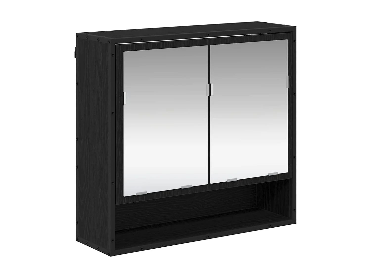 Ensemble de mobilier de salle de bain 2 pcs Chêne noir