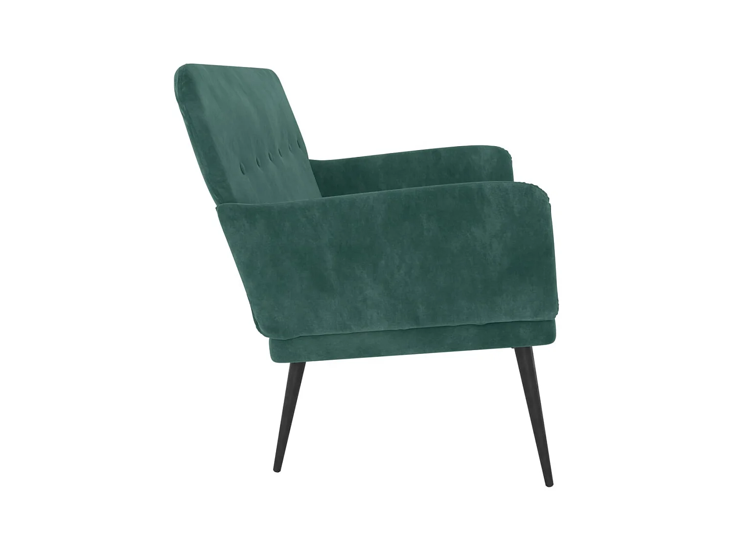 Dunkelgrüne Bank 108x79x79 cm Samt