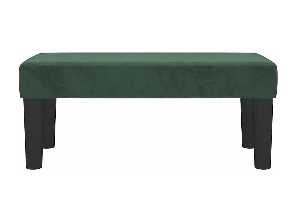 Panca verde scuro 70 x 30 x 30 cm Velluto