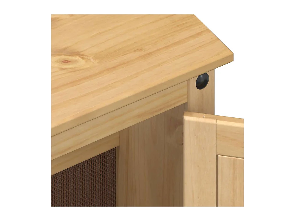 Conjunto de muebles de baño Corona de 2 piezas, madera maciza de pino