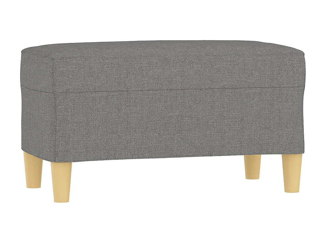 Donkergrijze bank 70x35x41 cm stof