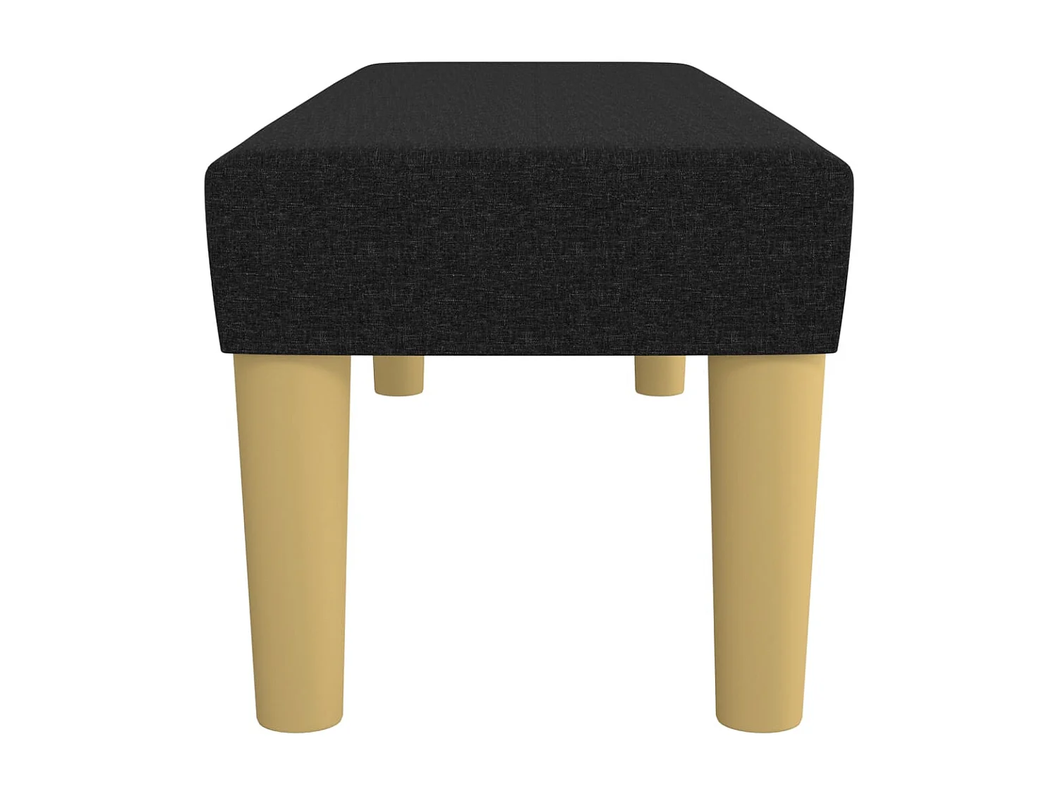 Panca nera 100x30x30 cm Tessuto