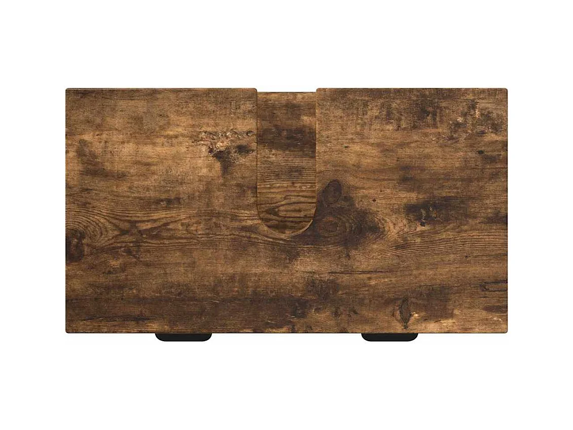 Set di mobili da bagno Plaid 2 pezzi Rovere Fumé