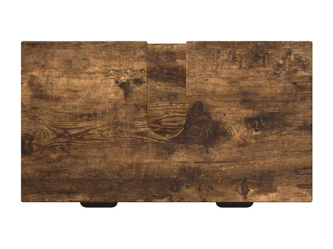 Set di mobili da bagno Plaid 2 pezzi Rovere Fumé