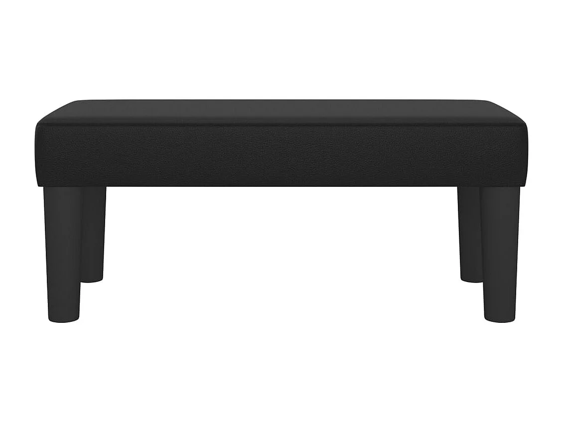 Banco Negro 70x30x30 cm Piel Sintética