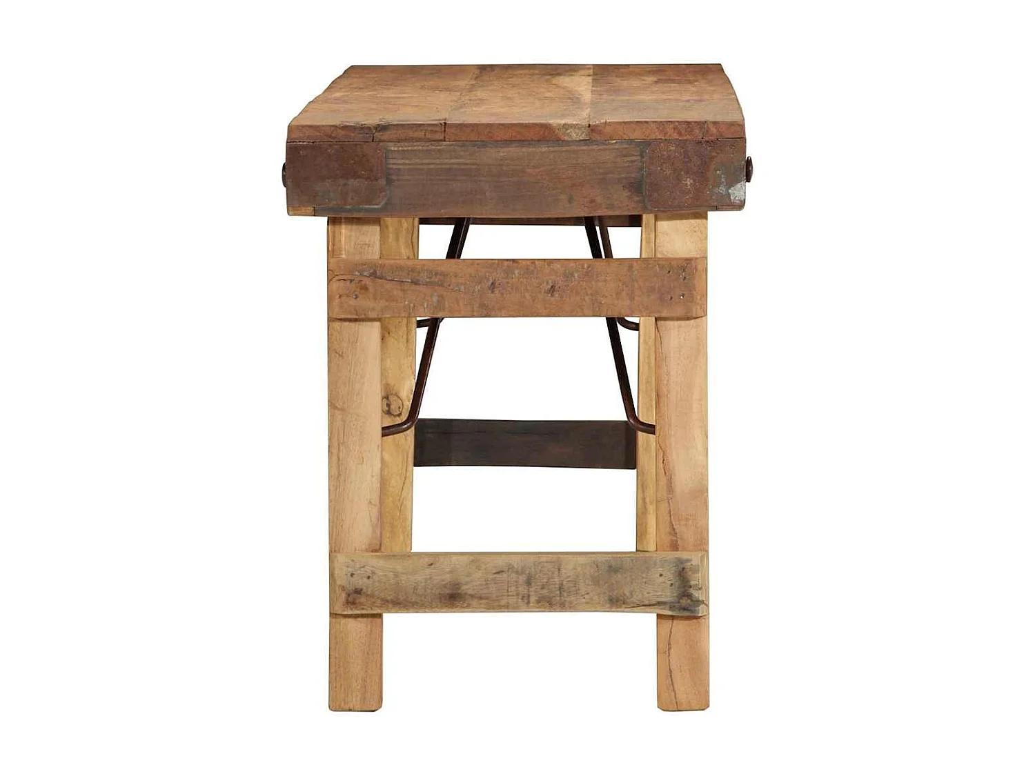 Bruine massief houten banken