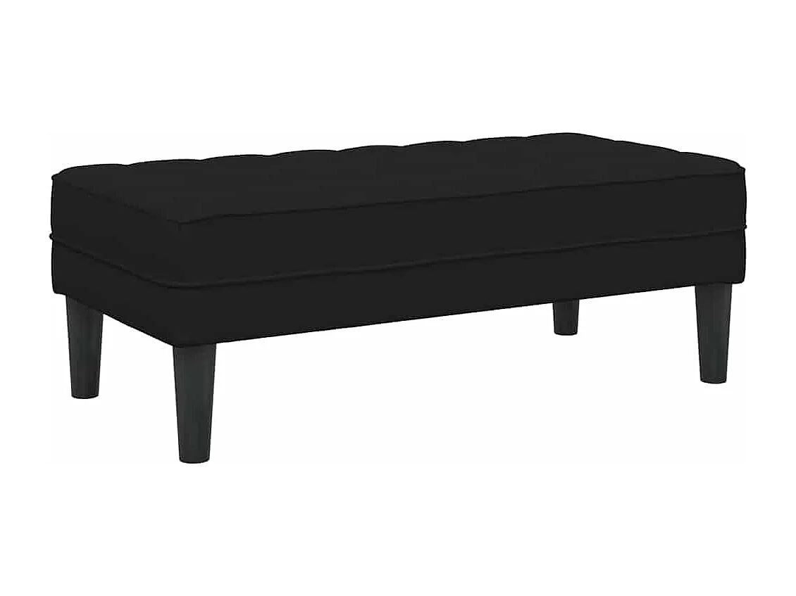banc Noir 113 x 57 x 39 cm Velours