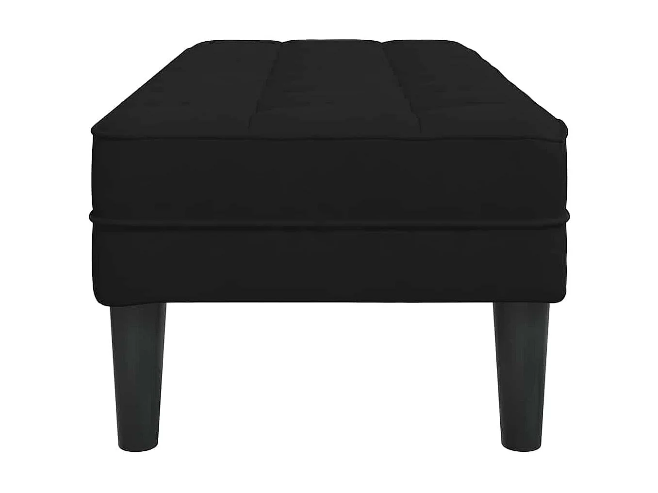 banc Noir 113 x 57 x 39 cm Velours