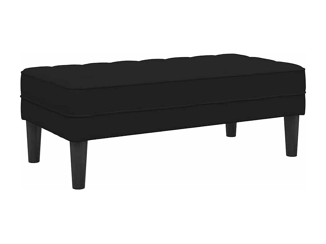 banc Noir 113 x 57 x 39 cm Velours