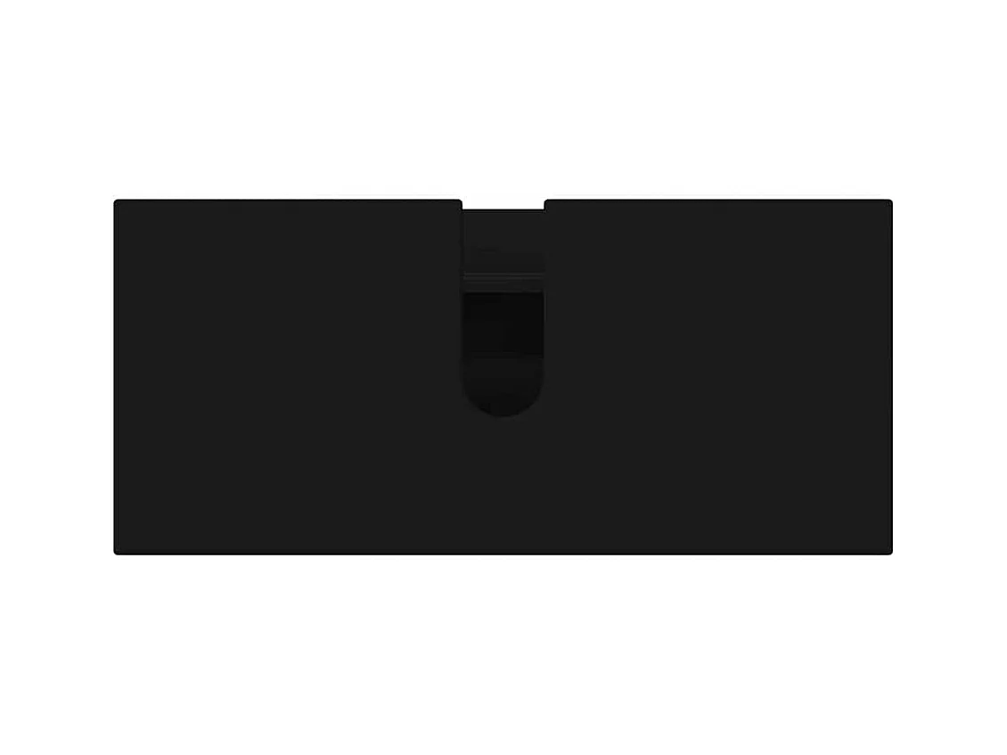 Ensemble de mobilier de salle de bain avec tiroir 5 pcs Noir