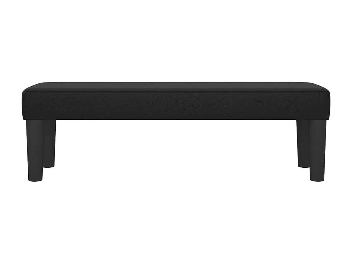Zwarte bank 100x30x30 cm kunstleer