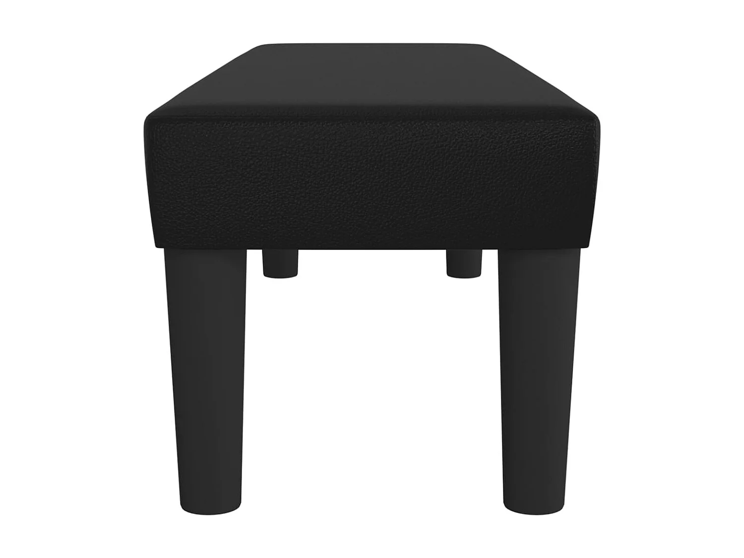 Banco Negro 100x30x30 cm Piel Sintética