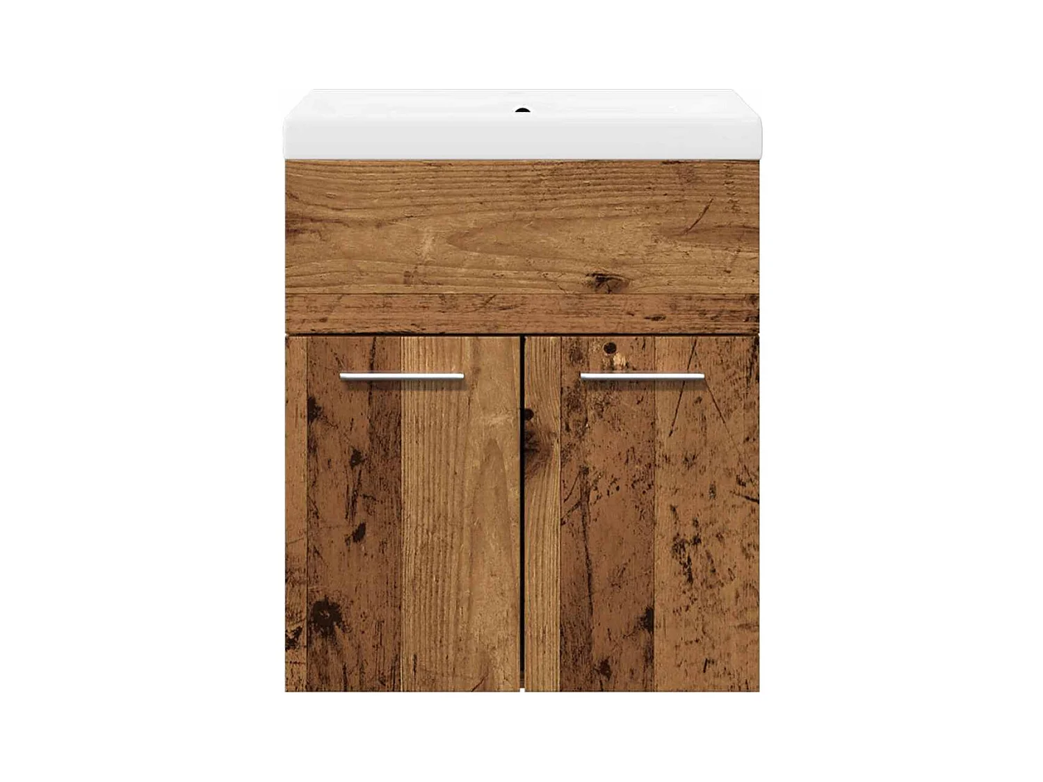 Ensemble de meubles salle de bain 2 pcs bois d'ingénierie