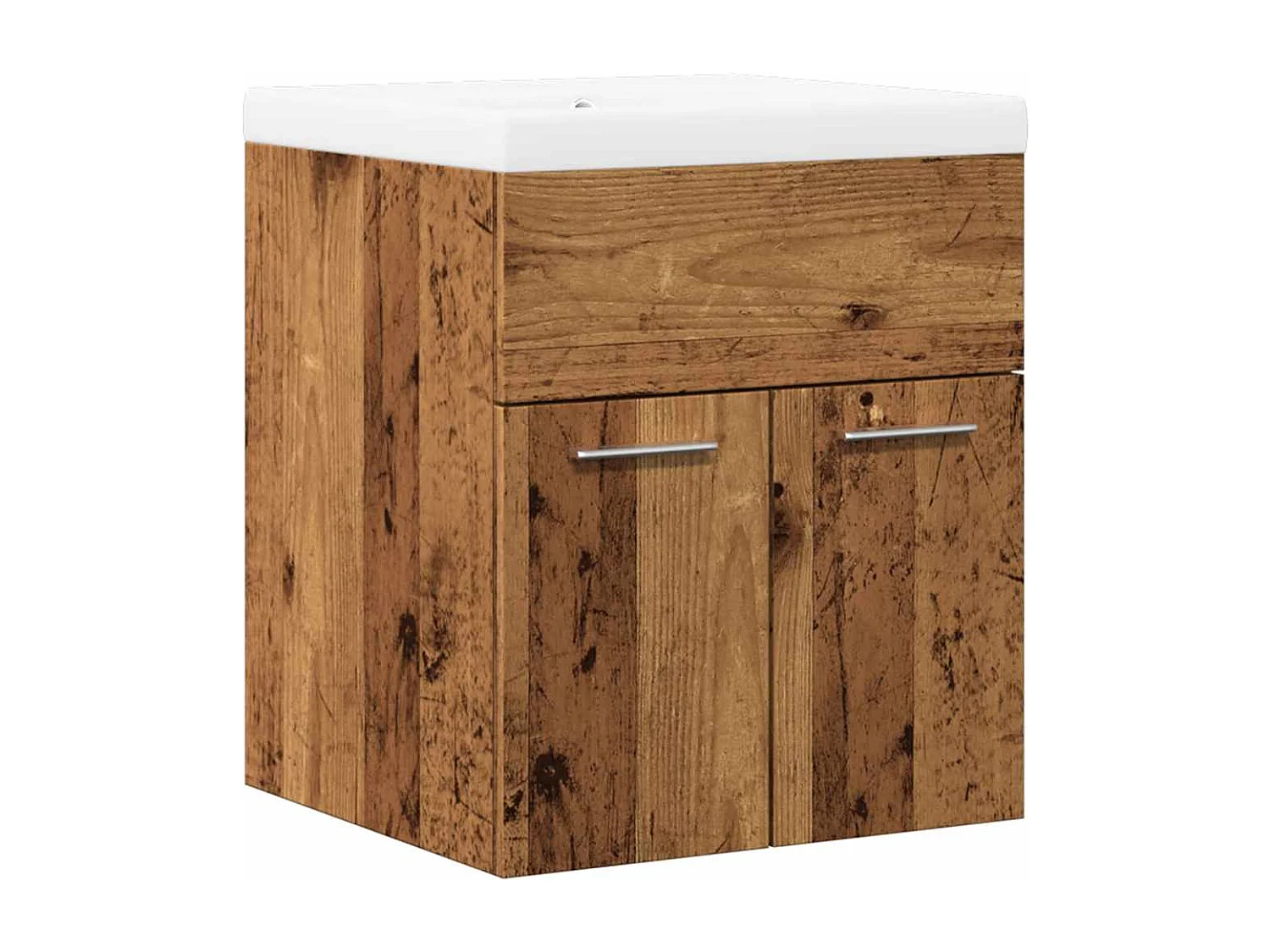 Ensemble de meubles salle de bain 2 pcs bois d'ingénierie