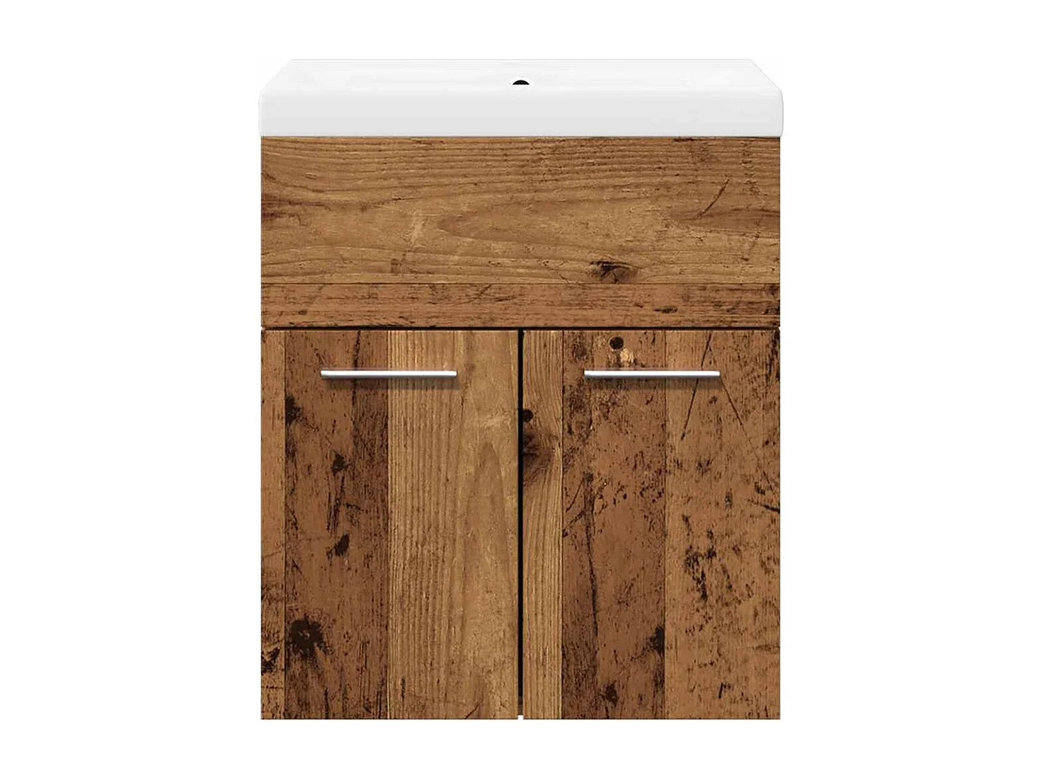 Ensemble de meubles salle de bain 2 pcs bois d'ingénierie