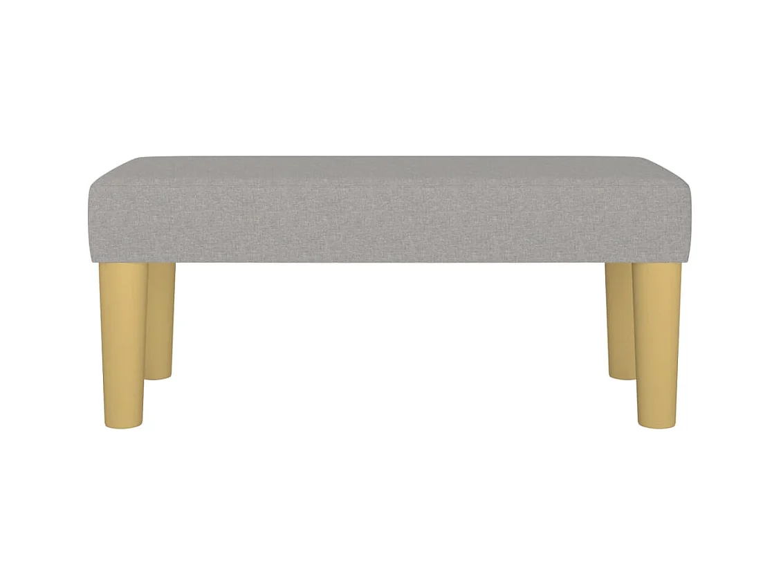 Lichtgrijze bank 70x30x30 cm stof