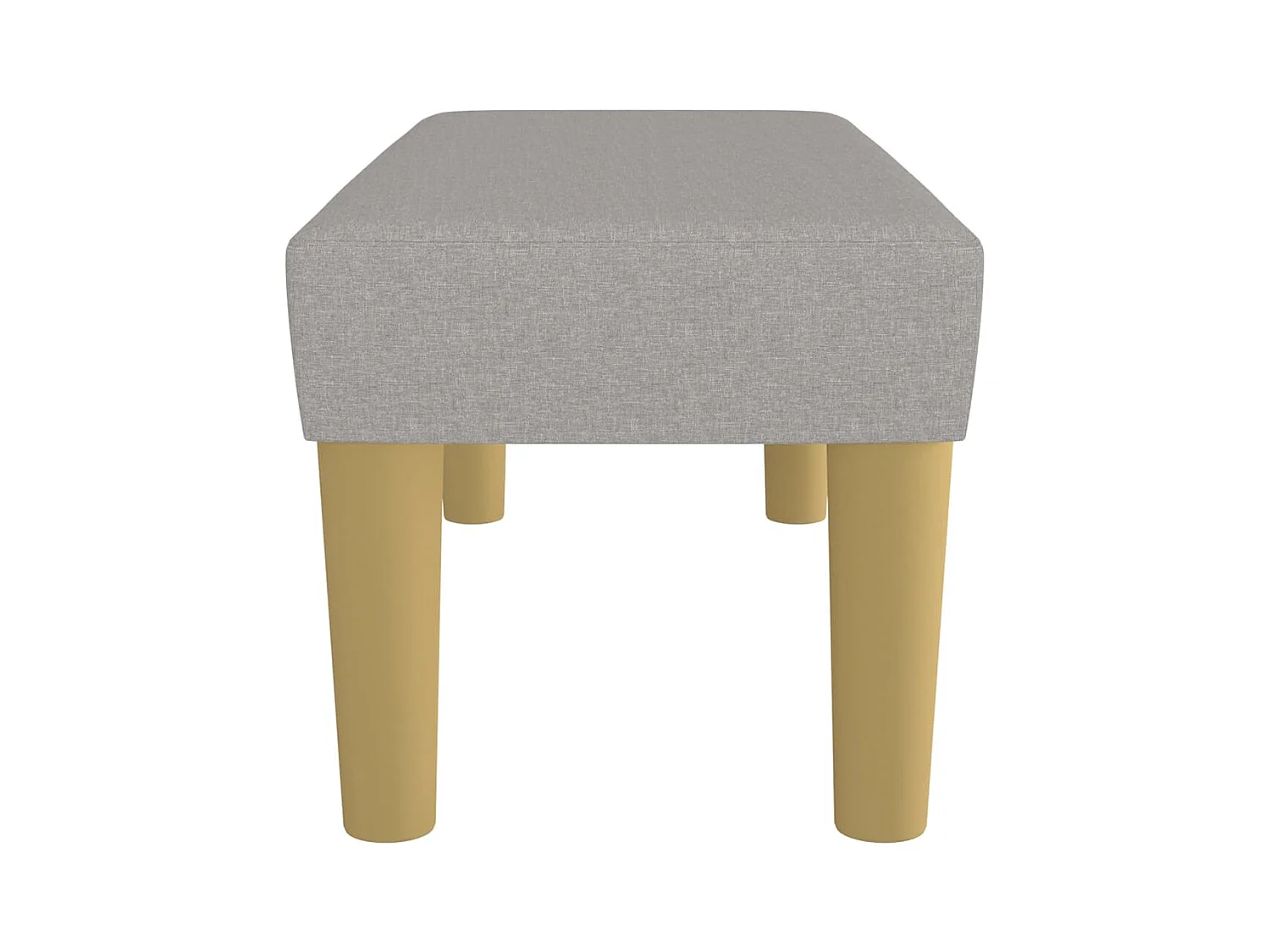 Lichtgrijze bank 70x30x30 cm stof