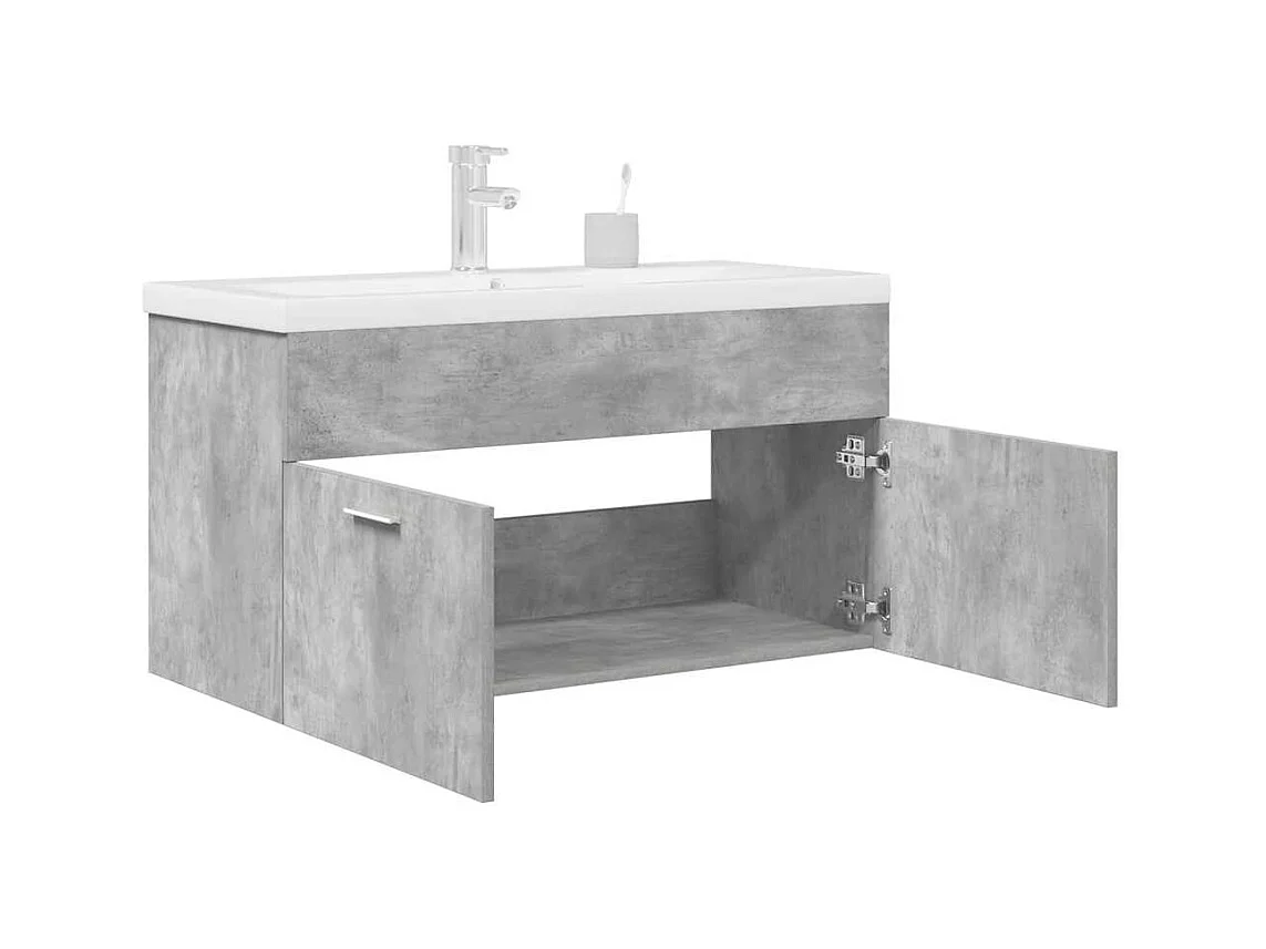 Mobile lavabo da bagno con lavabo e rubinetto integrati