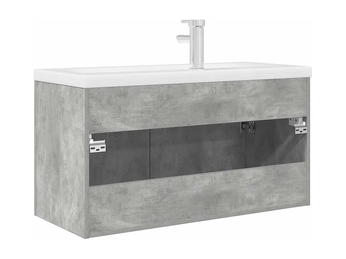 Mobile lavabo da bagno con lavabo e rubinetto integrati