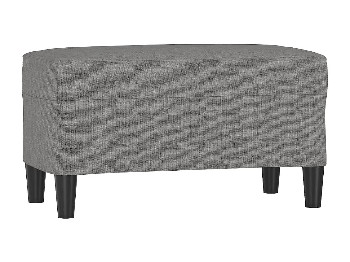 Banc Gris foncé 70x35x41 cm Tissu