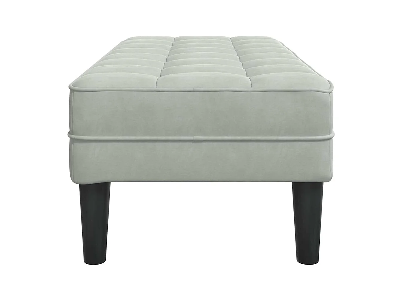 banc Gris clair 113 x 57 x 39 cm Velours