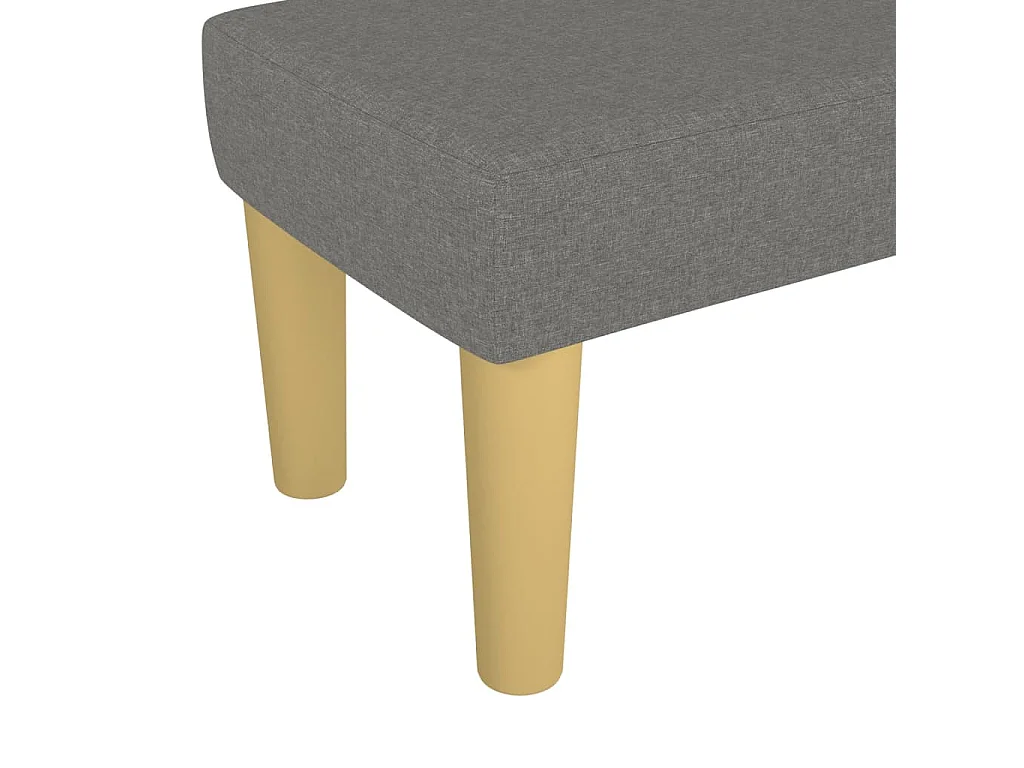 Donkergrijze bank 70x30x30 cm stof