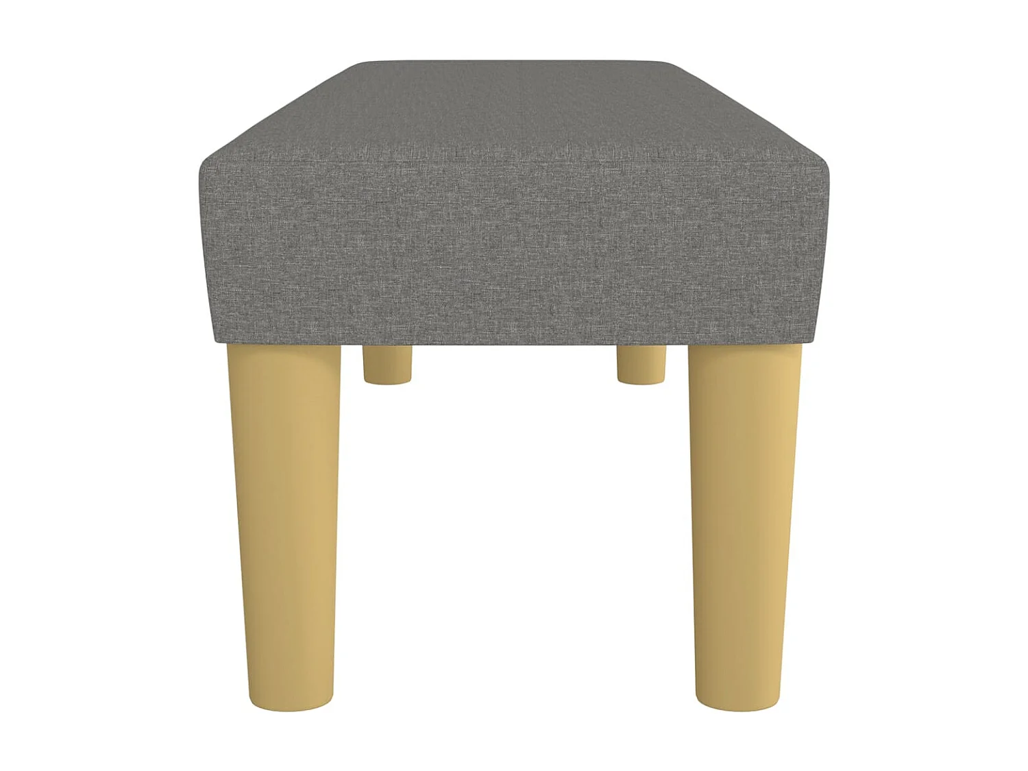 Donkergrijze bank 100x30x30 cm stof