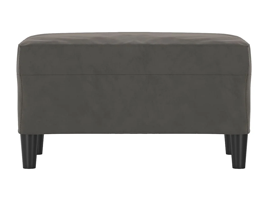 Banc Gris foncé 70x35x41 cm Velours