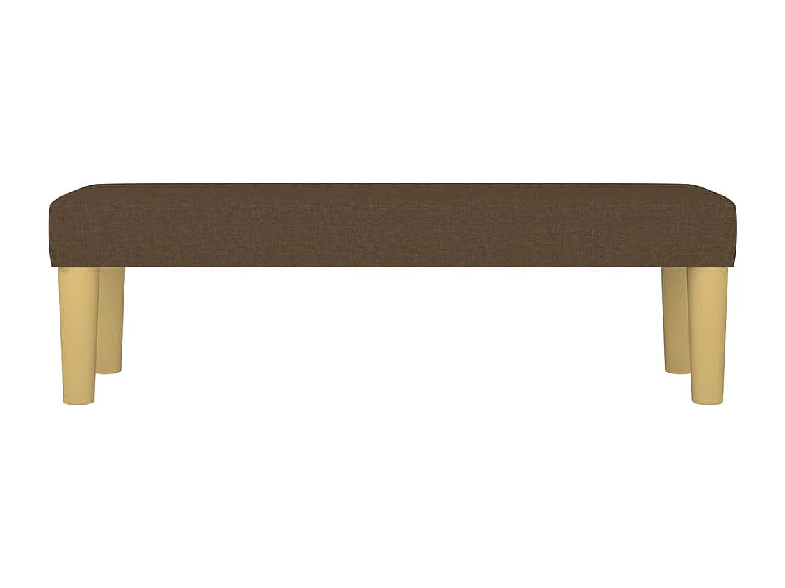 Banco Marrón Oscuro 100x30x30 cm Tela