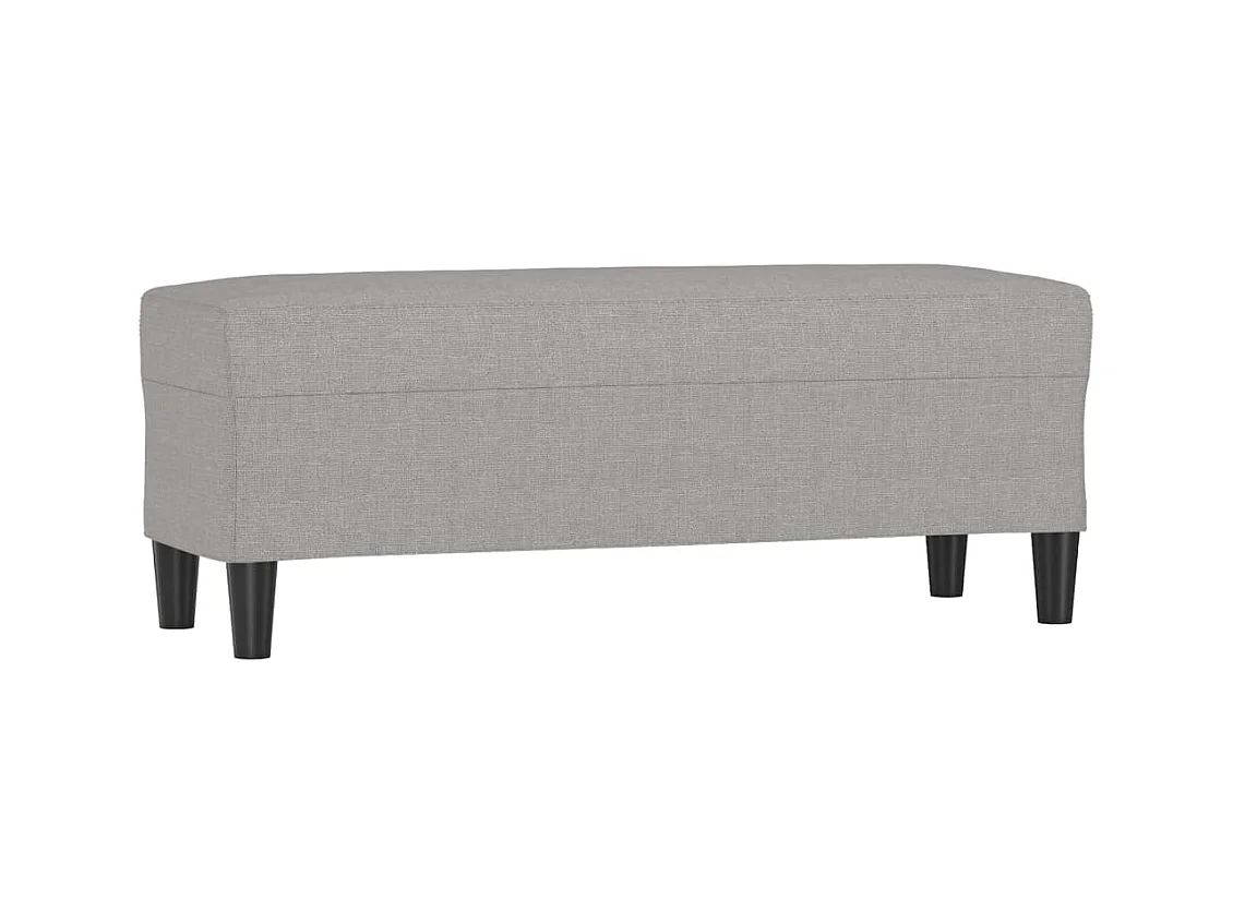 Banc Gris clair 100x35x41 cm Tissu